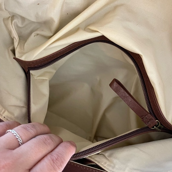 Ellington Brown Leather Studded Purse Bag - Picture 8 of 10